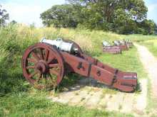 near Virginia Beaches Attraction - Yorktown Battlefield Cannons