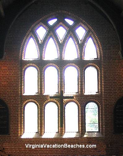 Jamestown Historic Site Light through Church Window - Virginia  
